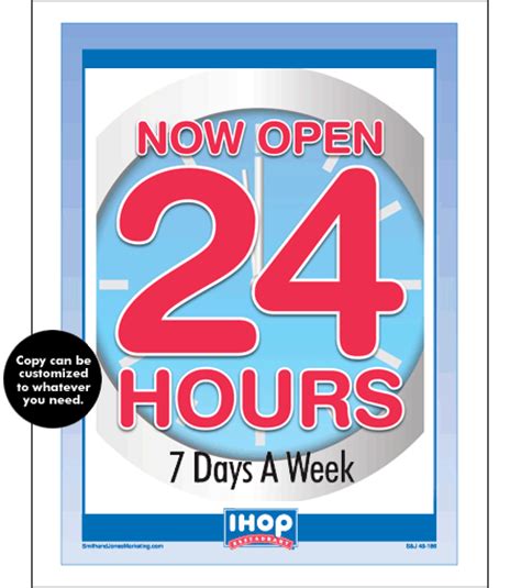 Save to Phone. . Is ihop 24 hours